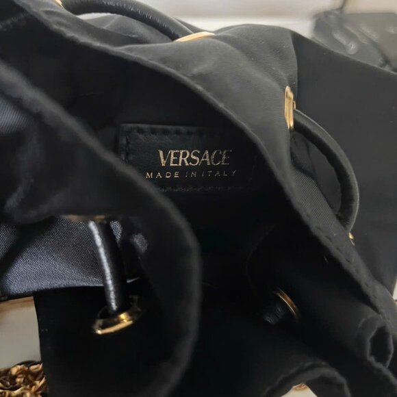 VERSACE Small Medusa Nylon Bucket Bag - Picture 12 of 13